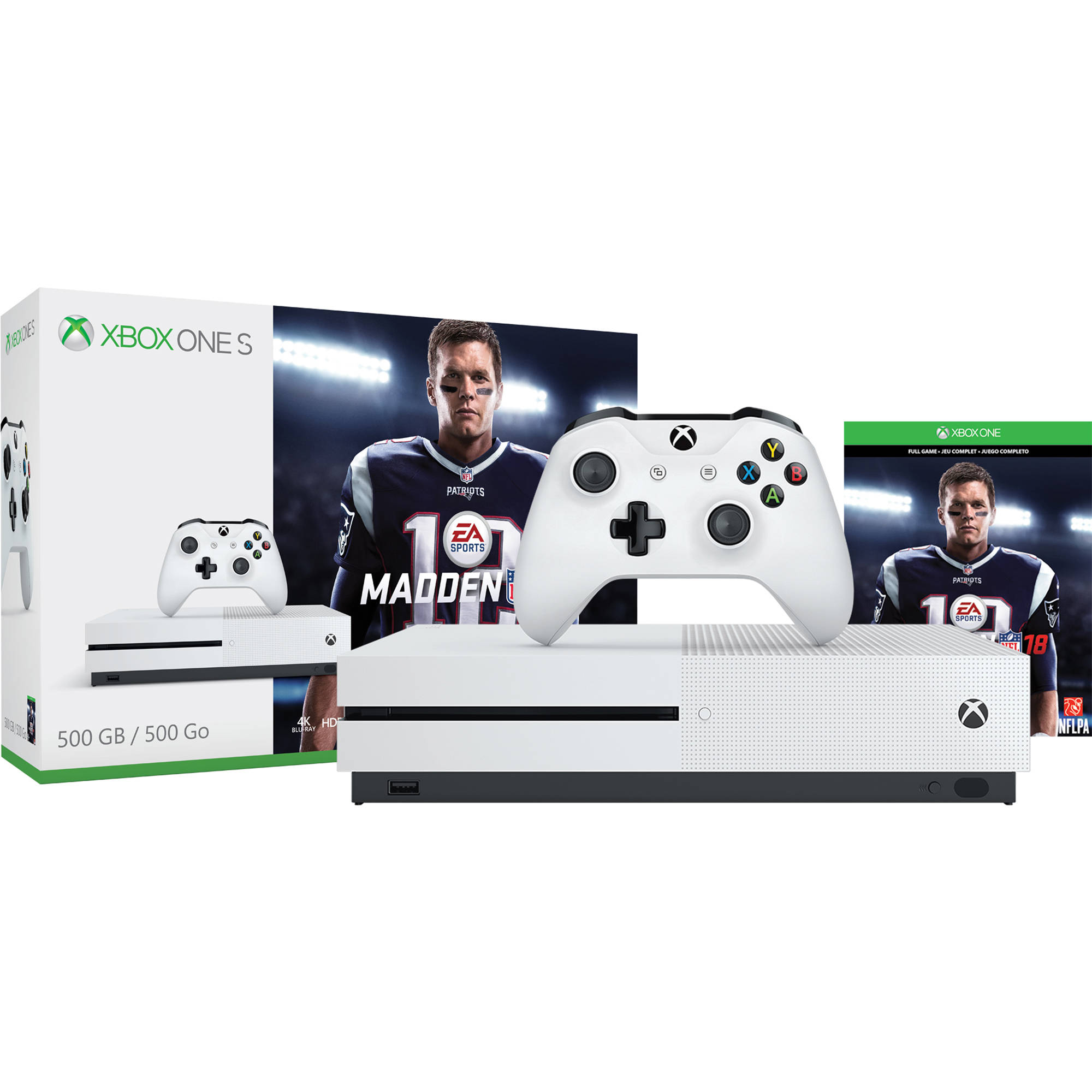 Xbox One S 500 gb + игра Madden 18