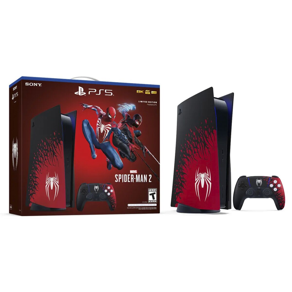 Игровая приставка Консоль PlayStation 5 в стиле Marvel’s Spider-Man 2